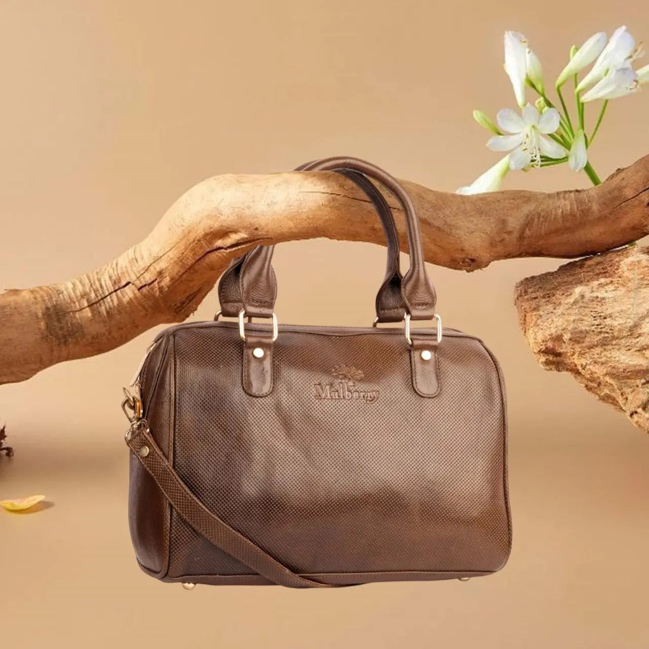 LuxuriesBliss Premium Textured Leather Handbag – Women’s Office & Travel Shoulder Bag Luxuriesbliss