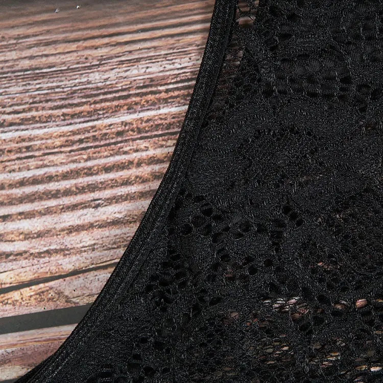 Sexy Lace And Eyelashes Sexy Breast Support Underwear Bottoming Bodysuit - luxuriesbliss