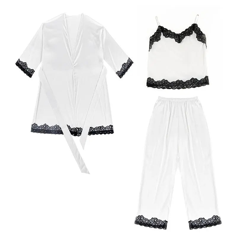 Nightgown suspender trousers lace nightgown - luxuriesbliss
