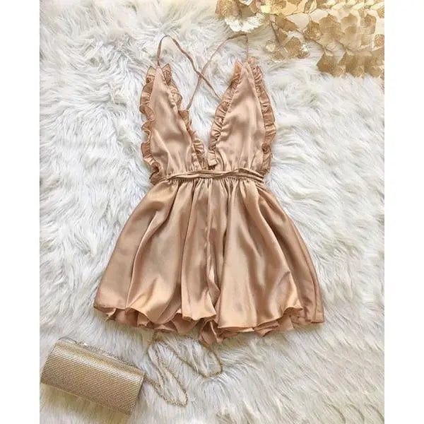 Fashion Women Sexy Sleepwear Style Jumpsuit Rompers Clubwear Playsuit Trousers 3 color - luxuriesbliss