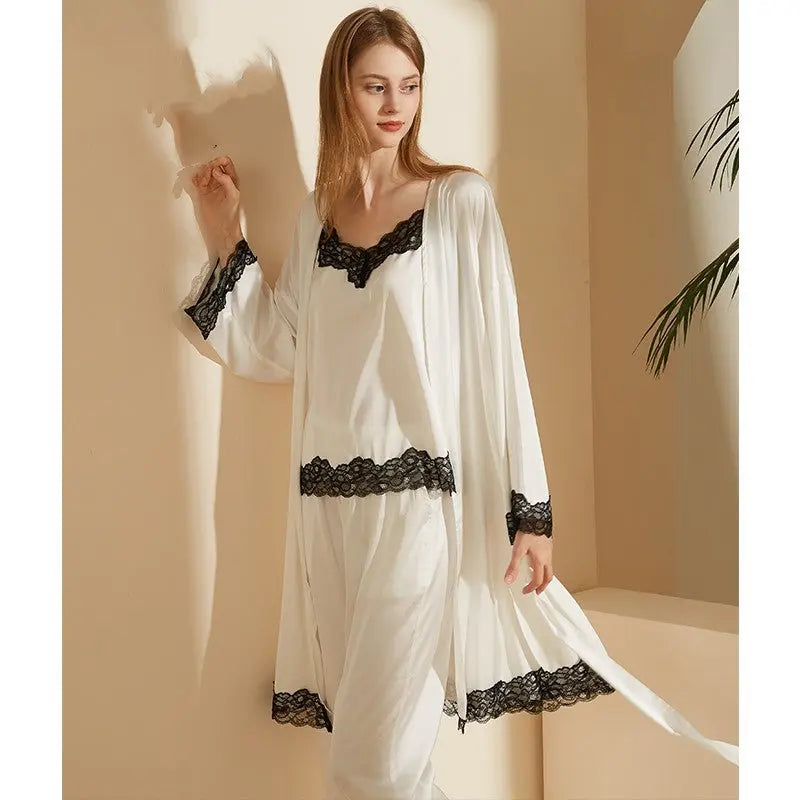 Nightgown suspender trousers lace nightgown - luxuriesbliss