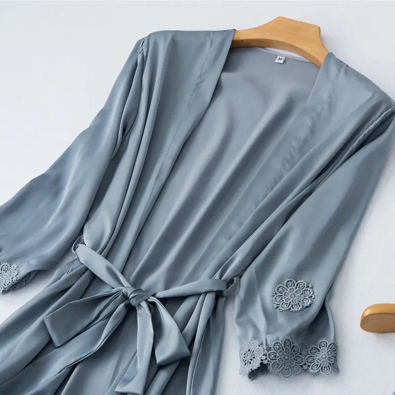Nightgown with floral sleeves - luxuriesbliss