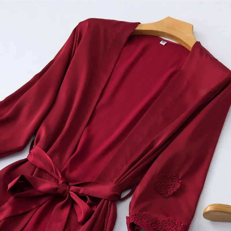 Nightgown with floral sleeves - luxuriesbliss