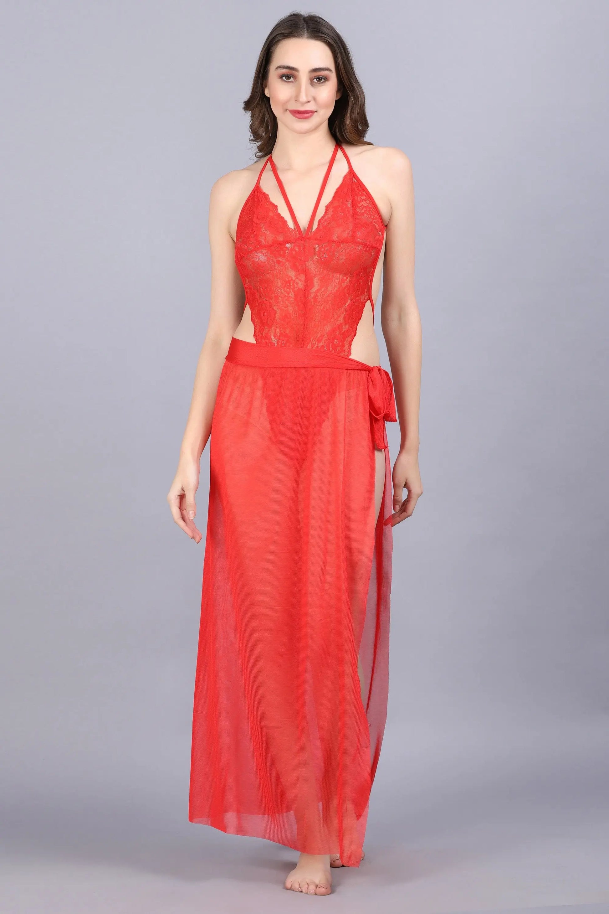 Lingerie Lace Chemise Nightgown -Sexy Sleepwear - luxuriesbliss