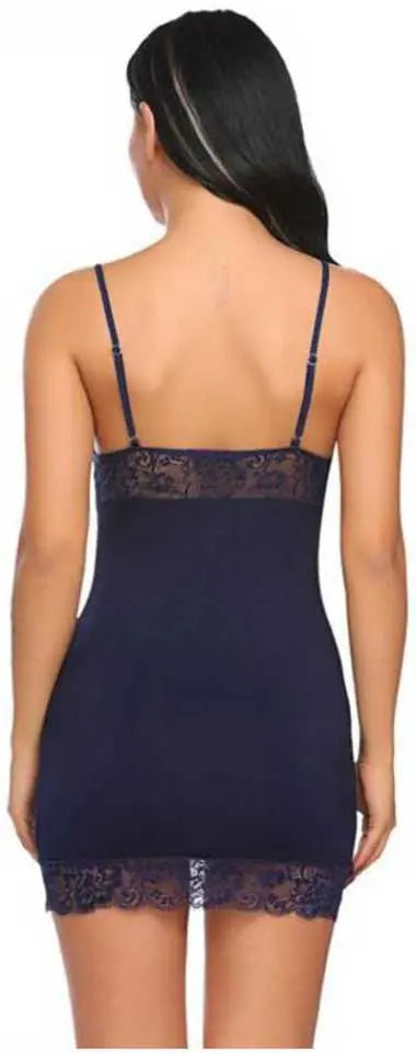 Sexy Lace Trim Sheer Babydoll Nightdress / Romantic Nightwear for Women - luxuriesbliss