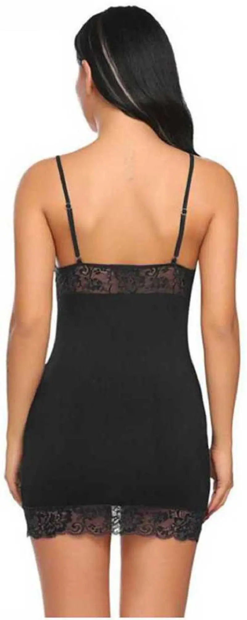 Sexy Lace Trim Sheer Babydoll Nightdress / Romantic Nightwear for Women - luxuriesbliss
