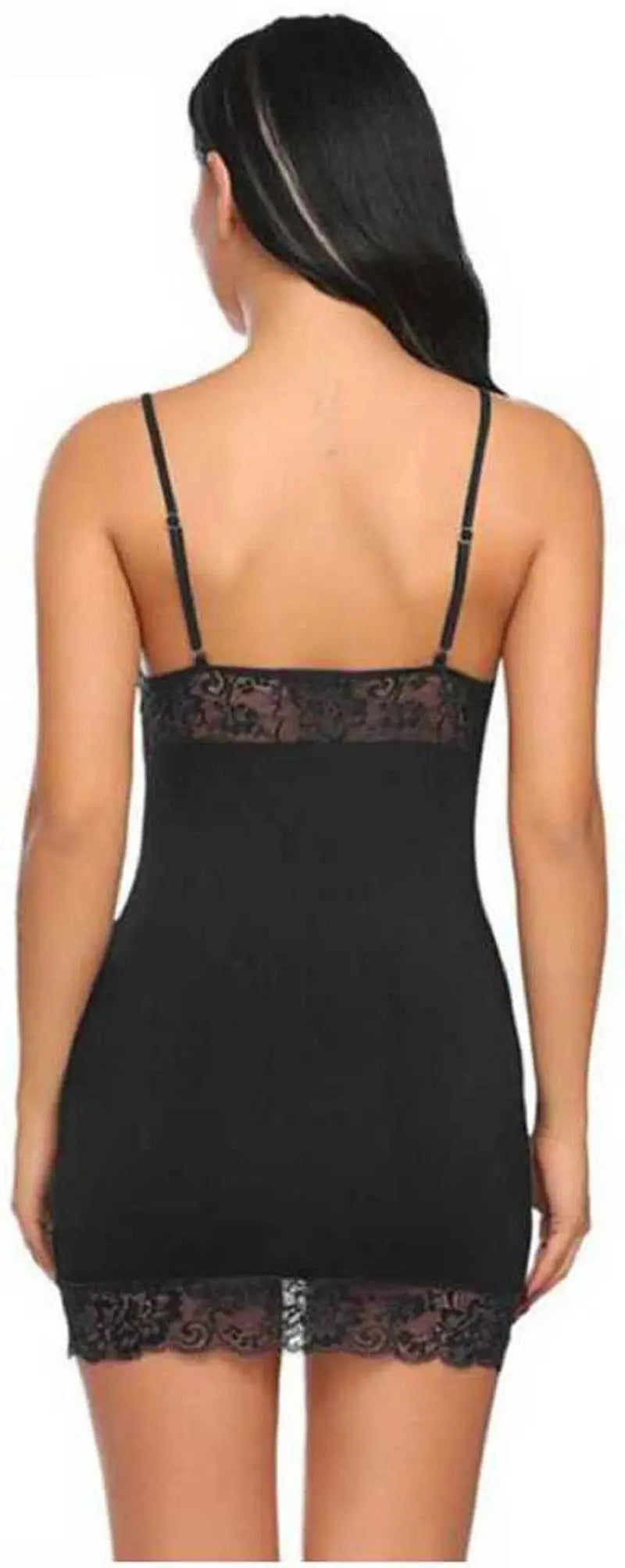 Lace Trim Babydoll Nightdress - Sexy Nightwear in Red, Black, and Blue for Intimate Moments - luxuriesbliss