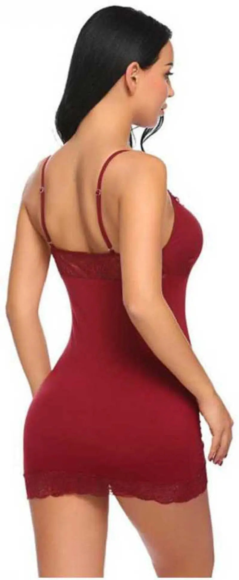 Sexy Lace Trim Sheer Babydoll Nightdress / Romantic Nightwear for Women - luxuriesbliss