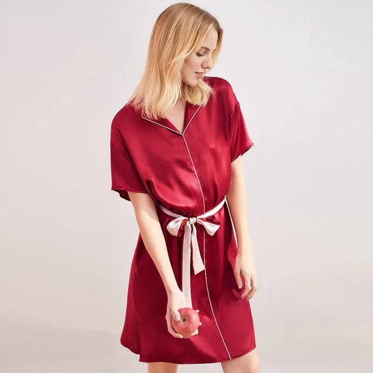 Silk pajamas nightdress - luxuriesbliss