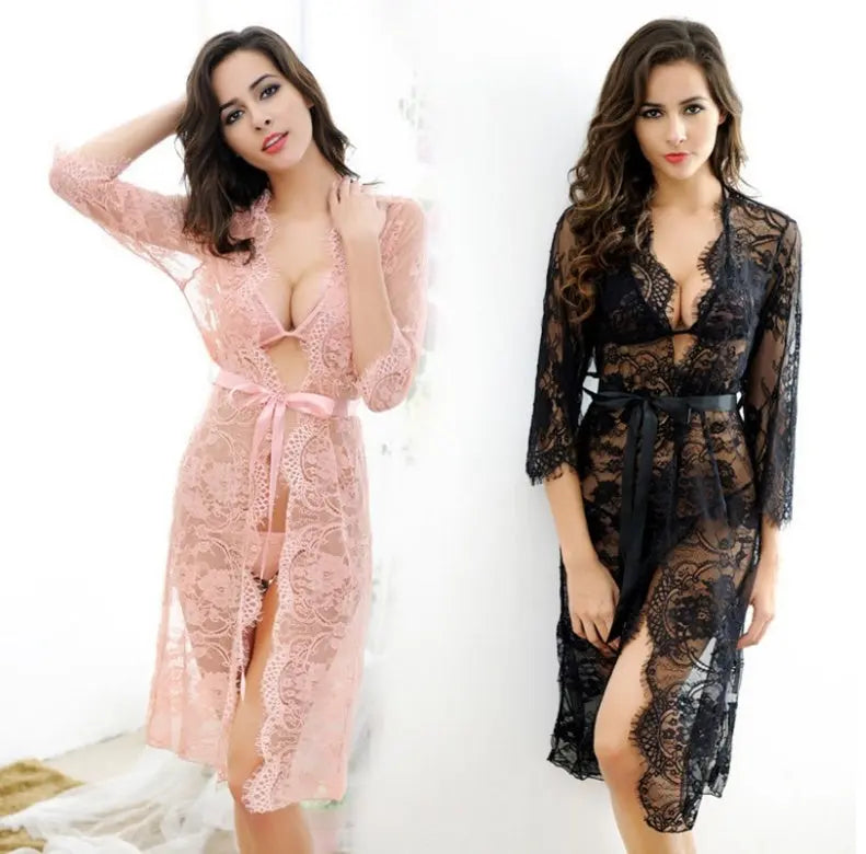 Nightgown lace nightdress - luxuriesbliss