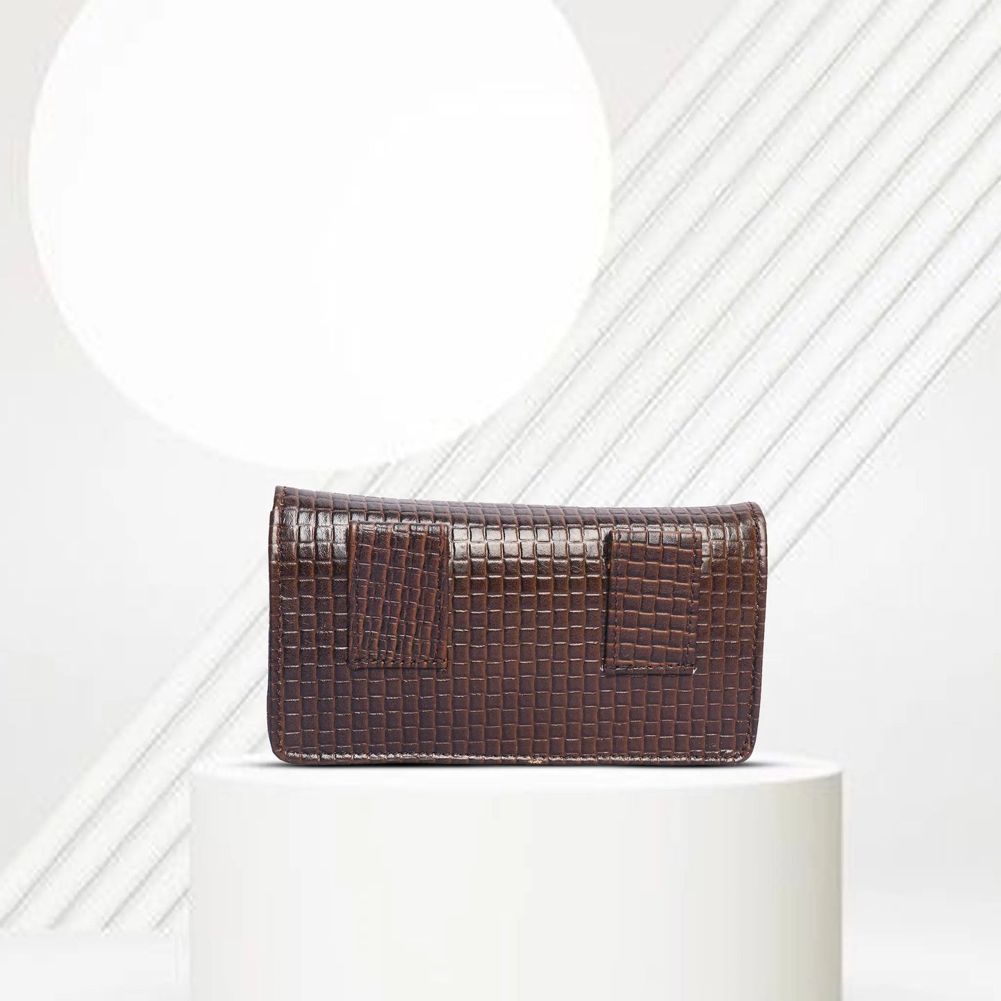 Men’s Brown Genuine Leather Waist Pouch | Travel Belt Bag Luxuriesbliss