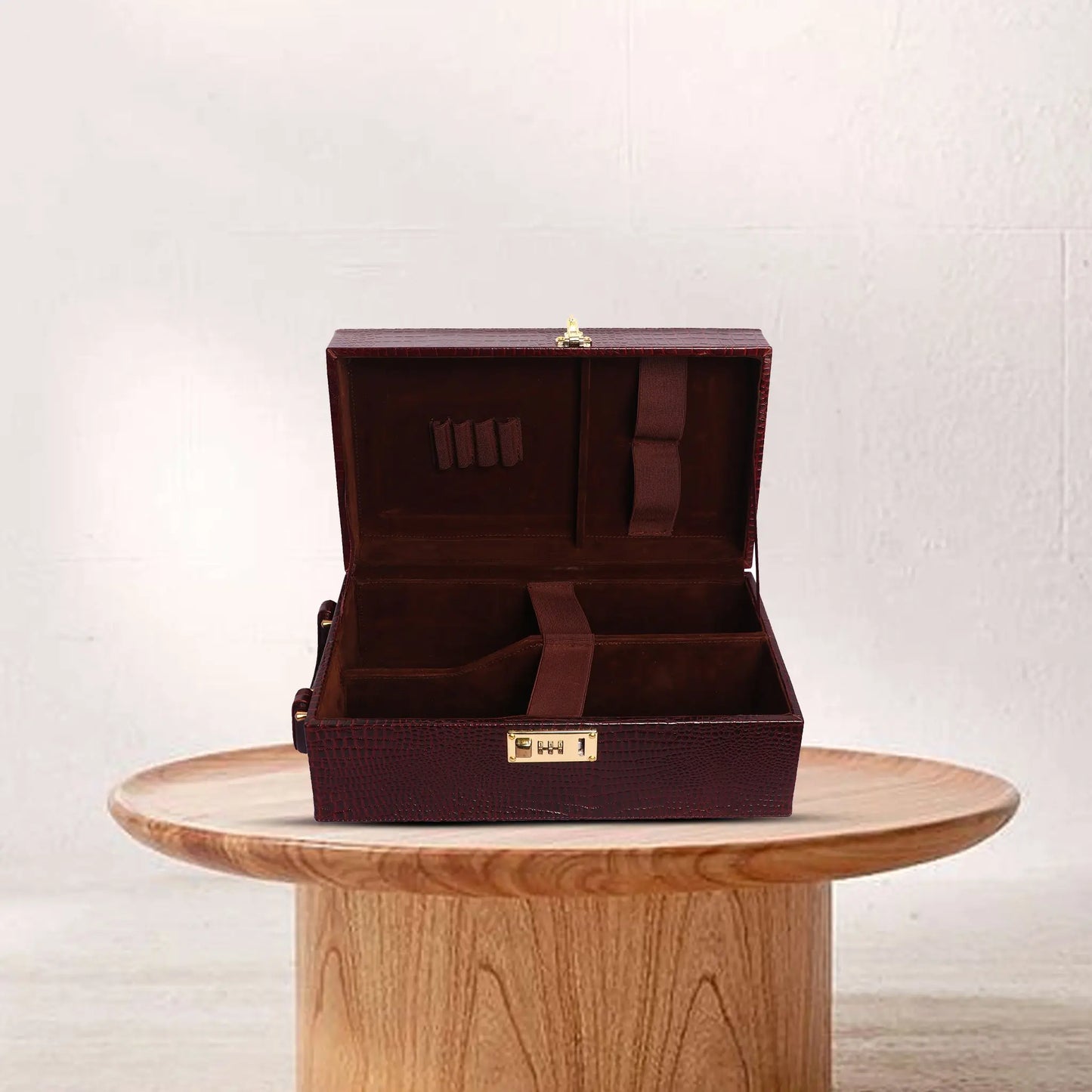 Premium Leather Wine Gift Box Case Luxuriesbliss