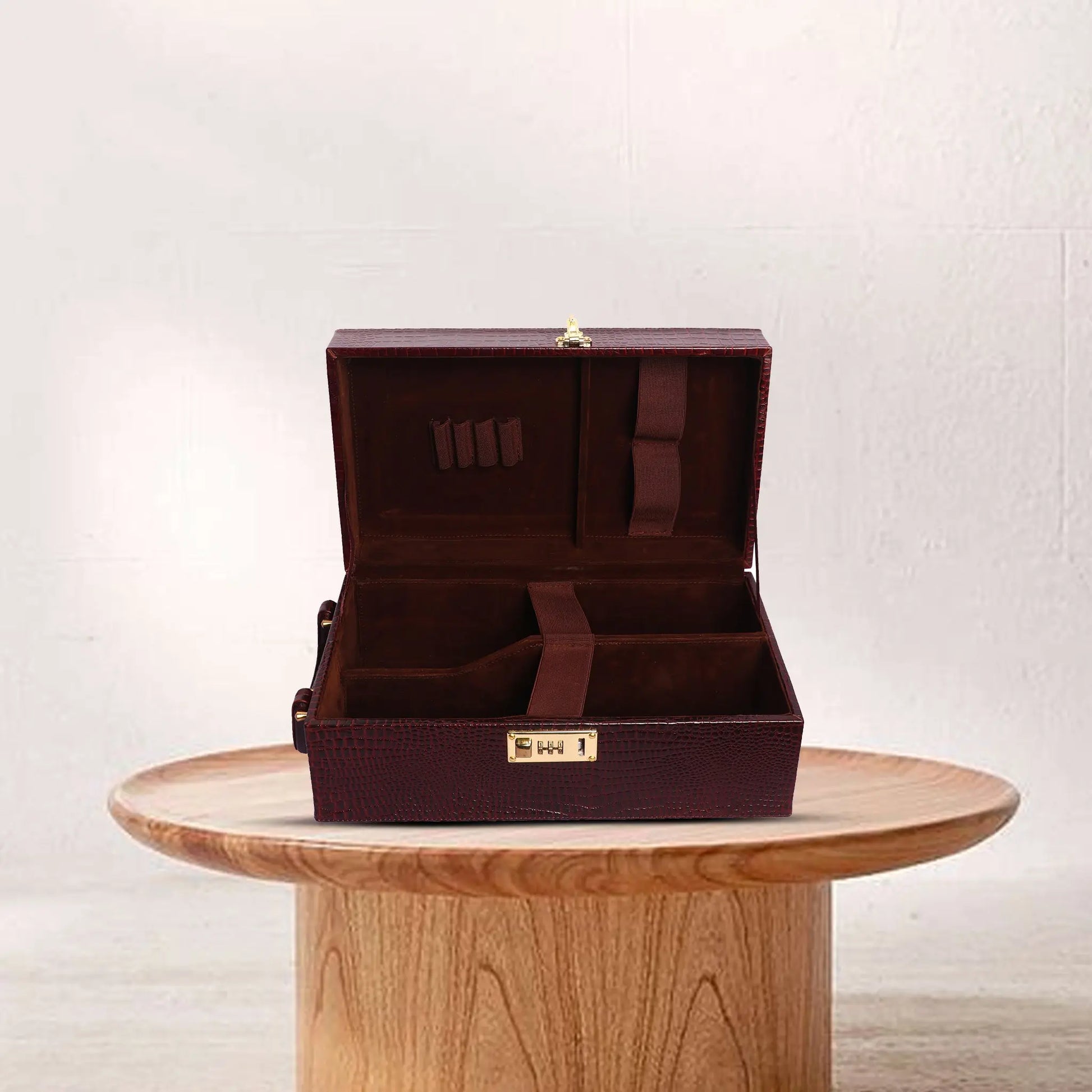 Premium Leather Wine Gift Box Case Luxuriesbliss