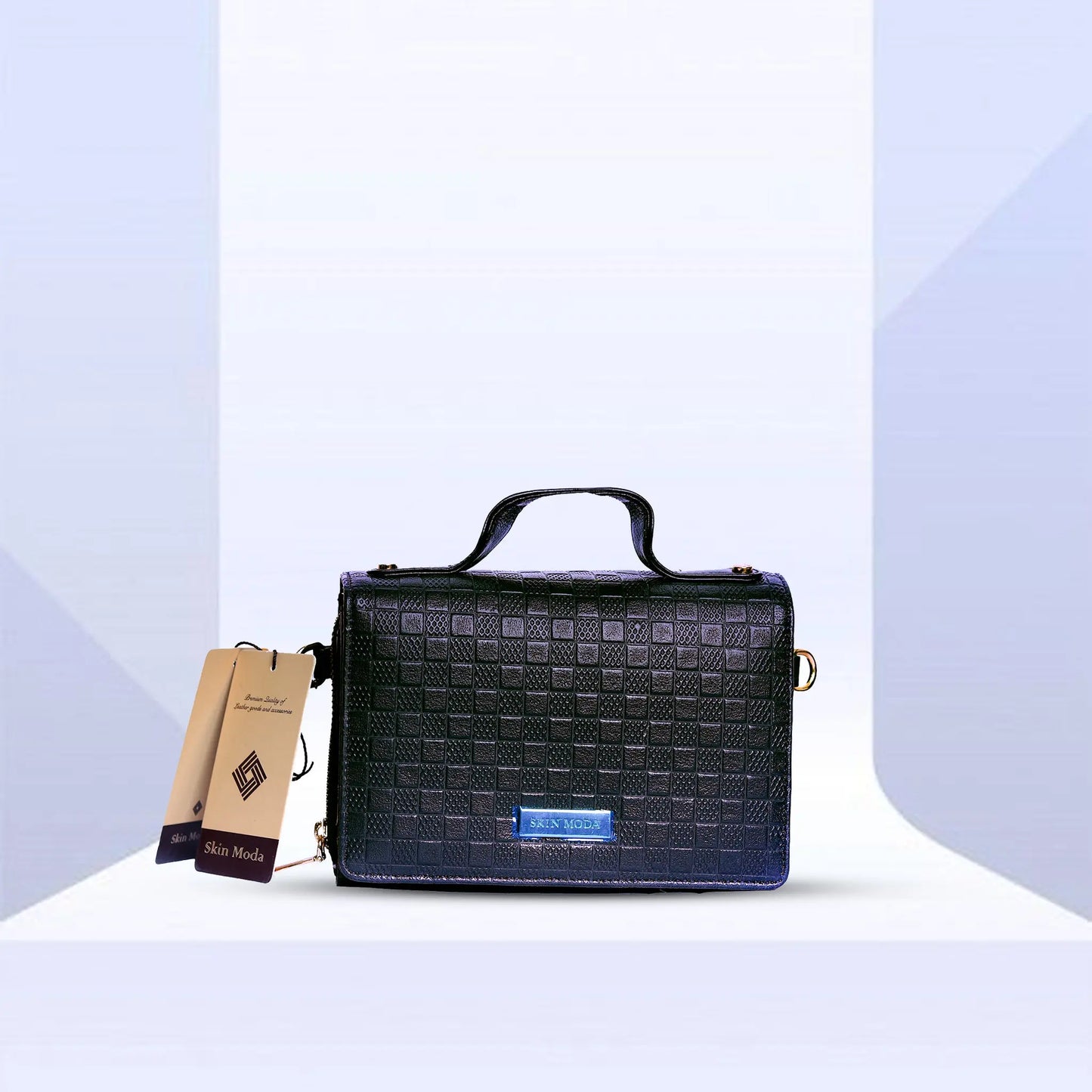 Stand out with this Super Embossed Bricks Print Leather Bag Handbag for Women Luxuriesbliss