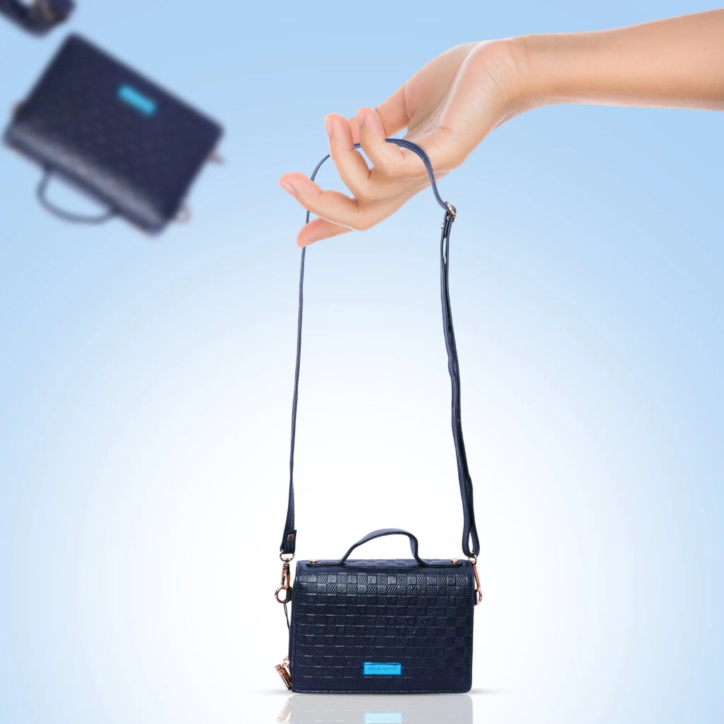 Stand out with this Super Embossed Bricks Print Leather Bag Handbag for Women Luxuriesbliss