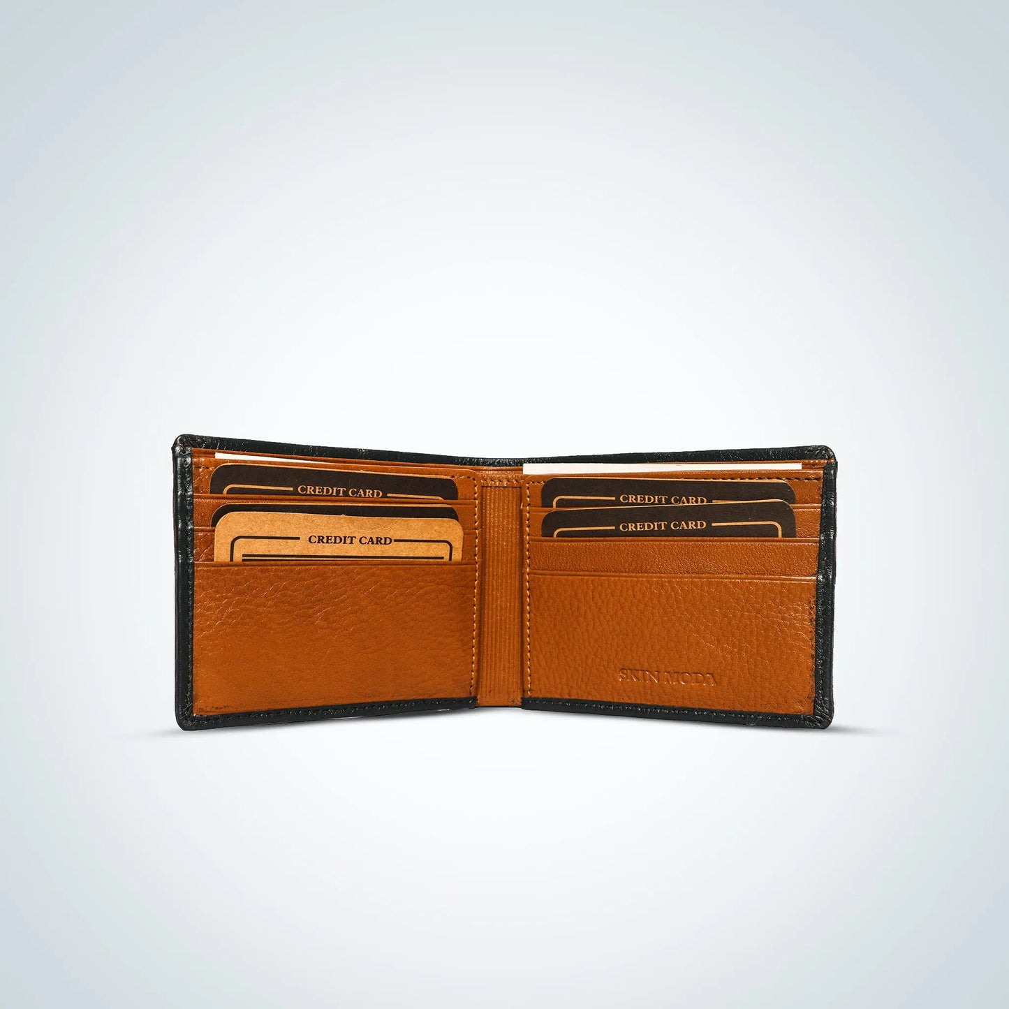 Men's Genuine Leather Wallet | Men's Bifold Leather Wallet with 8 Card Slots Luxuriesbliss