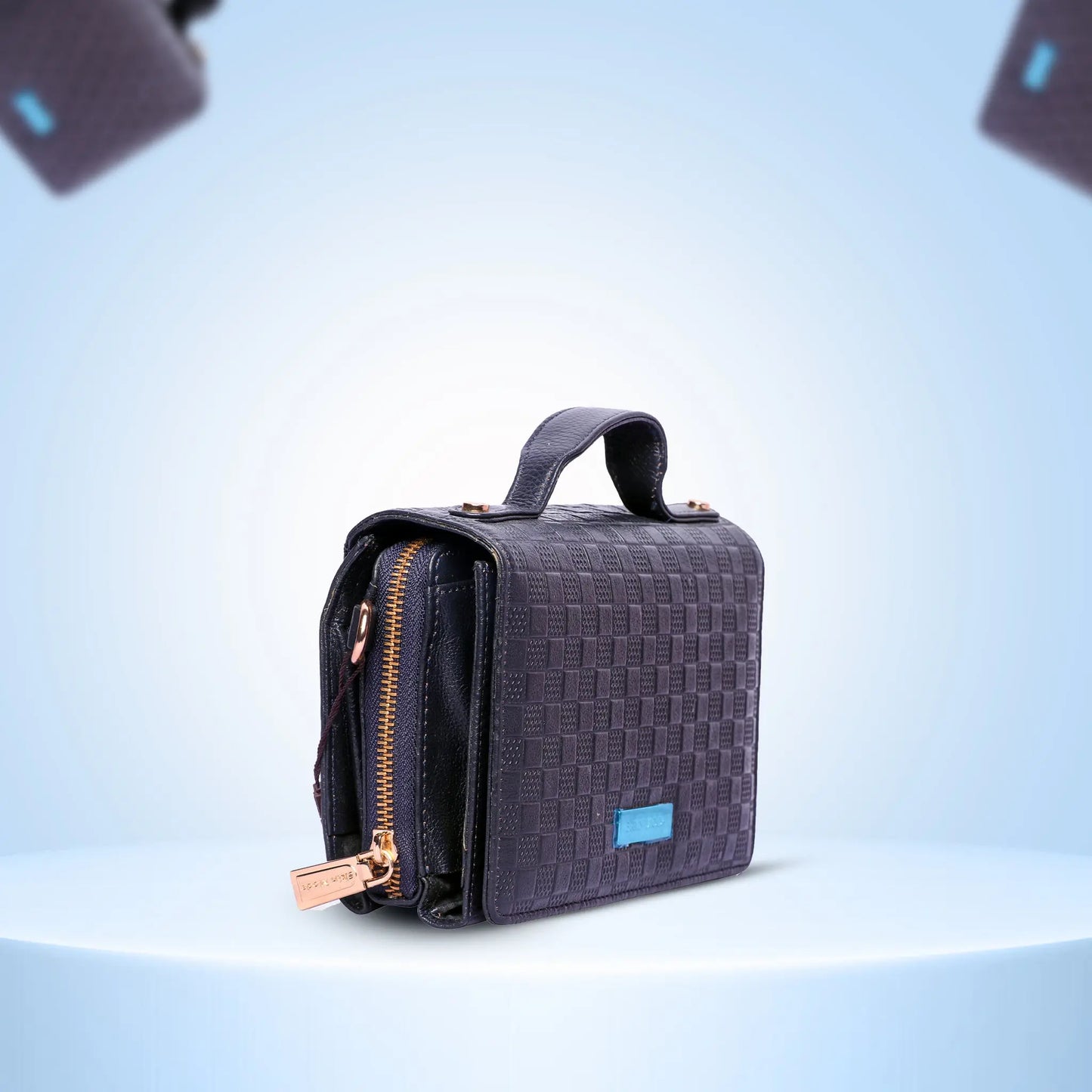 Stand out with this Super Embossed Bricks Print Leather Bag Handbag for Women Luxuriesbliss