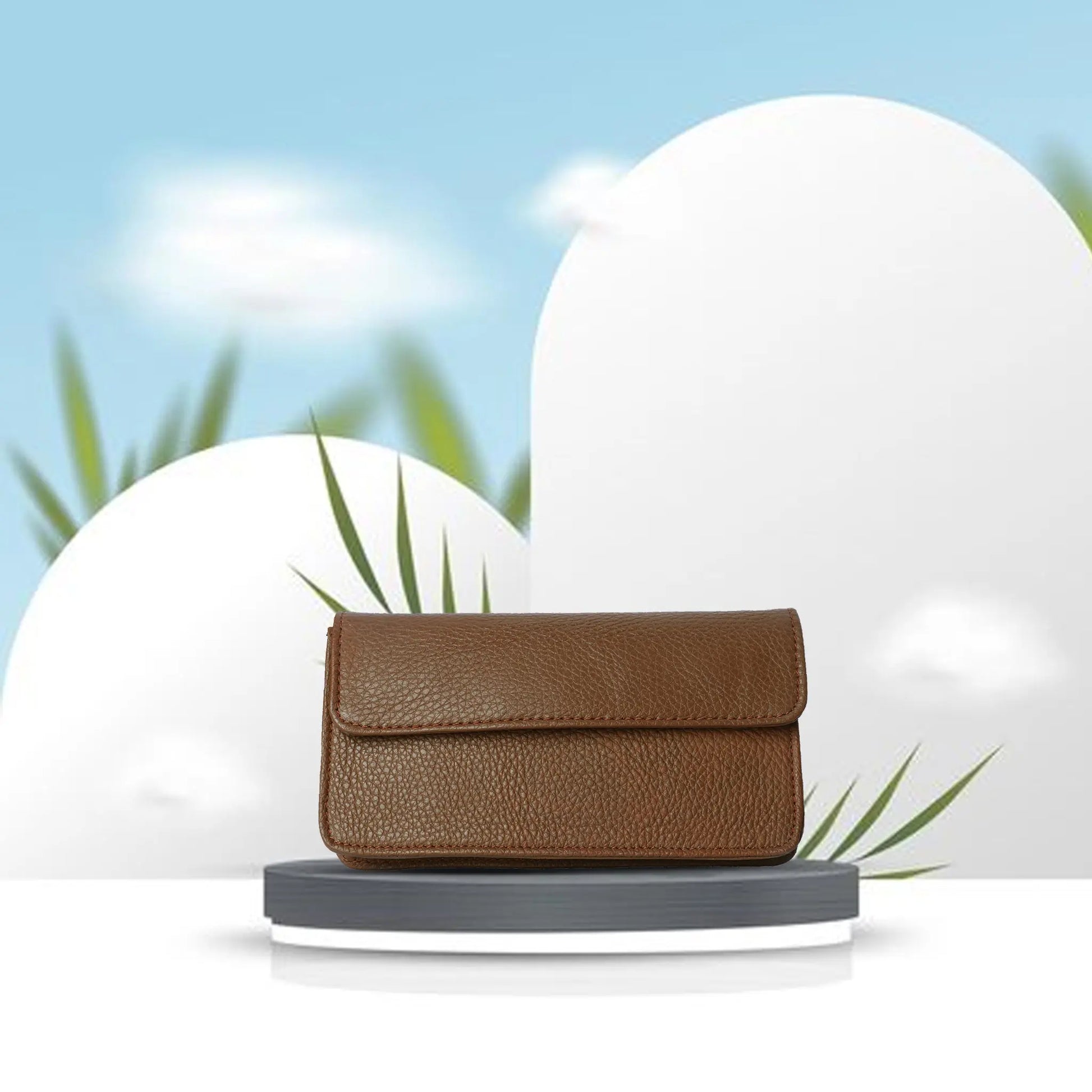 Men’s Brown Genuine Leather Waist Pouch | Travel Belt Bag Luxuriesbliss