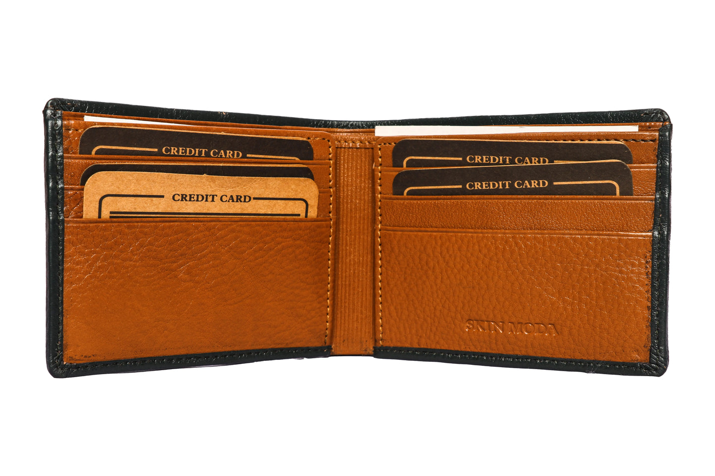 Men's Genuine Leather Wallet | Men's Bifold Leather Wallet with 8 Card Slots Luxuriesbliss