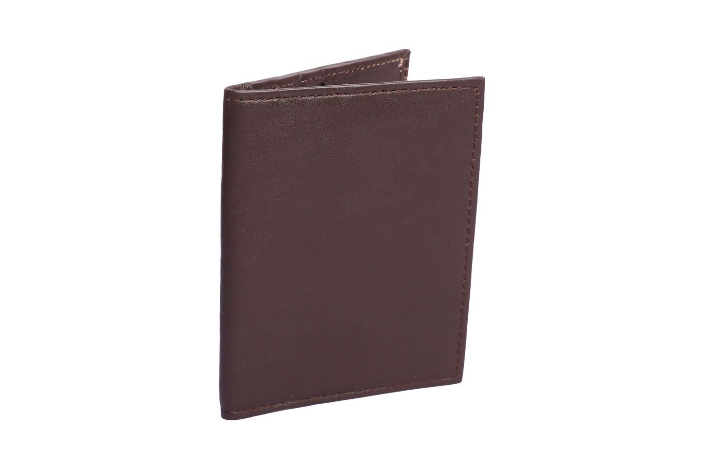 Brown Vertical Genuine Leather Wallet for Cards & Visiting Cards Luxuriesbliss