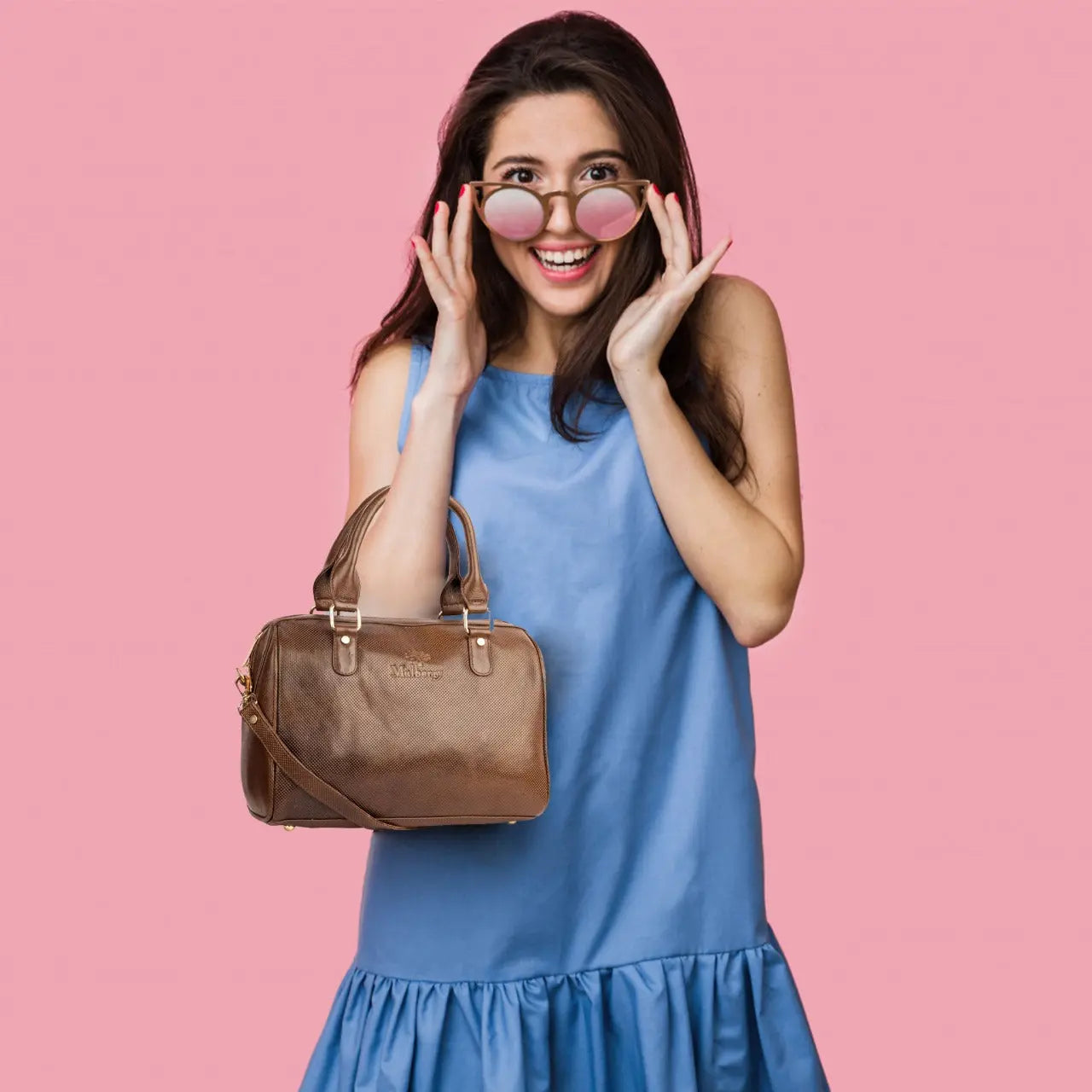 LuxuriesBliss Premium Textured Leather Handbag – Women’s Office & Travel Shoulder Bag Luxuriesbliss