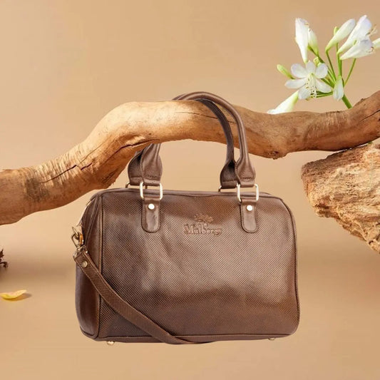 LuxuriesBliss Premium Textured Leather Handbag – Women’s Office & Travel Shoulder Bag Luxuriesbliss