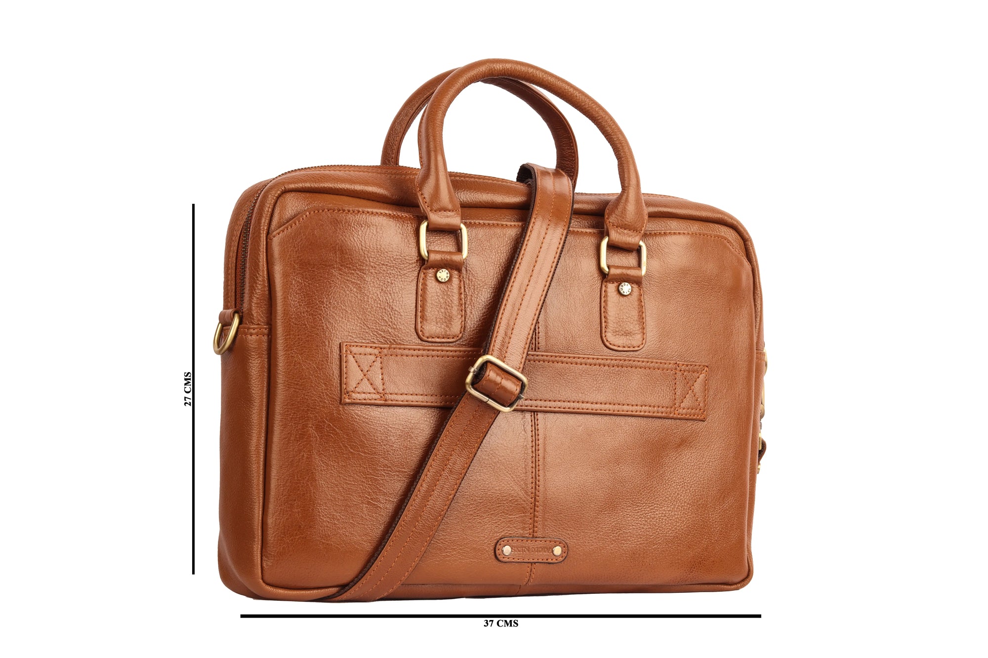 LuxuriesBliss Genuine Leather Messenger Laptop Bag – 14&quot; to 16&quot; – Unisex, Office &amp; Travel Luxuriesbliss