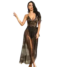 Lingerie Lace Chemise Nightgown -Sexy Sleepwear - luxuriesbliss