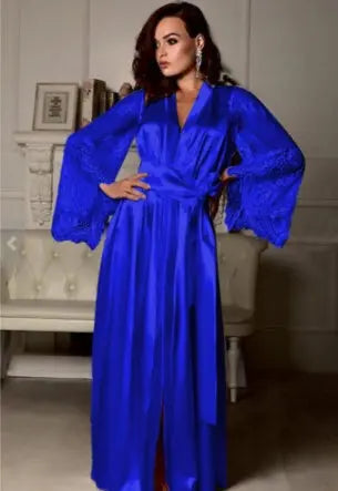 Lace robe nightdress - luxuriesbliss