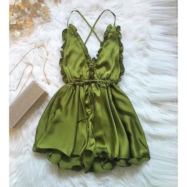 Fashion Women Sexy Sleepwear Style Jumpsuit Rompers Clubwear Playsuit Trousers 3 color - luxuriesbliss