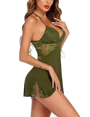 Women lingerie lace chemise sleepwear babydoll teddy lingerie