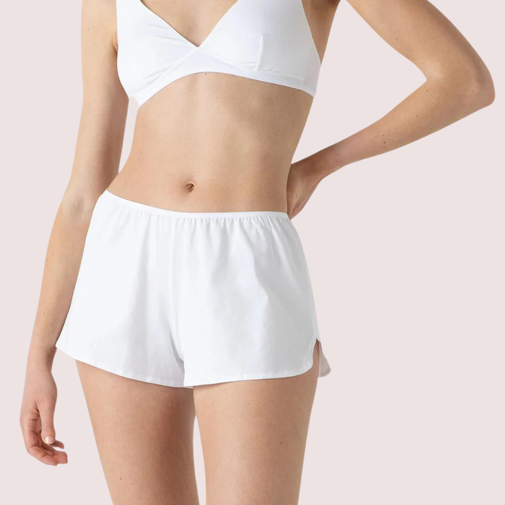 Eco Chic White Cotton Luxuries Bliss Knickers