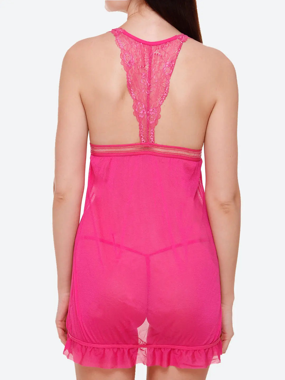 Luxurious Lace Babydoll and Panty Set for Women - luxuriesbliss