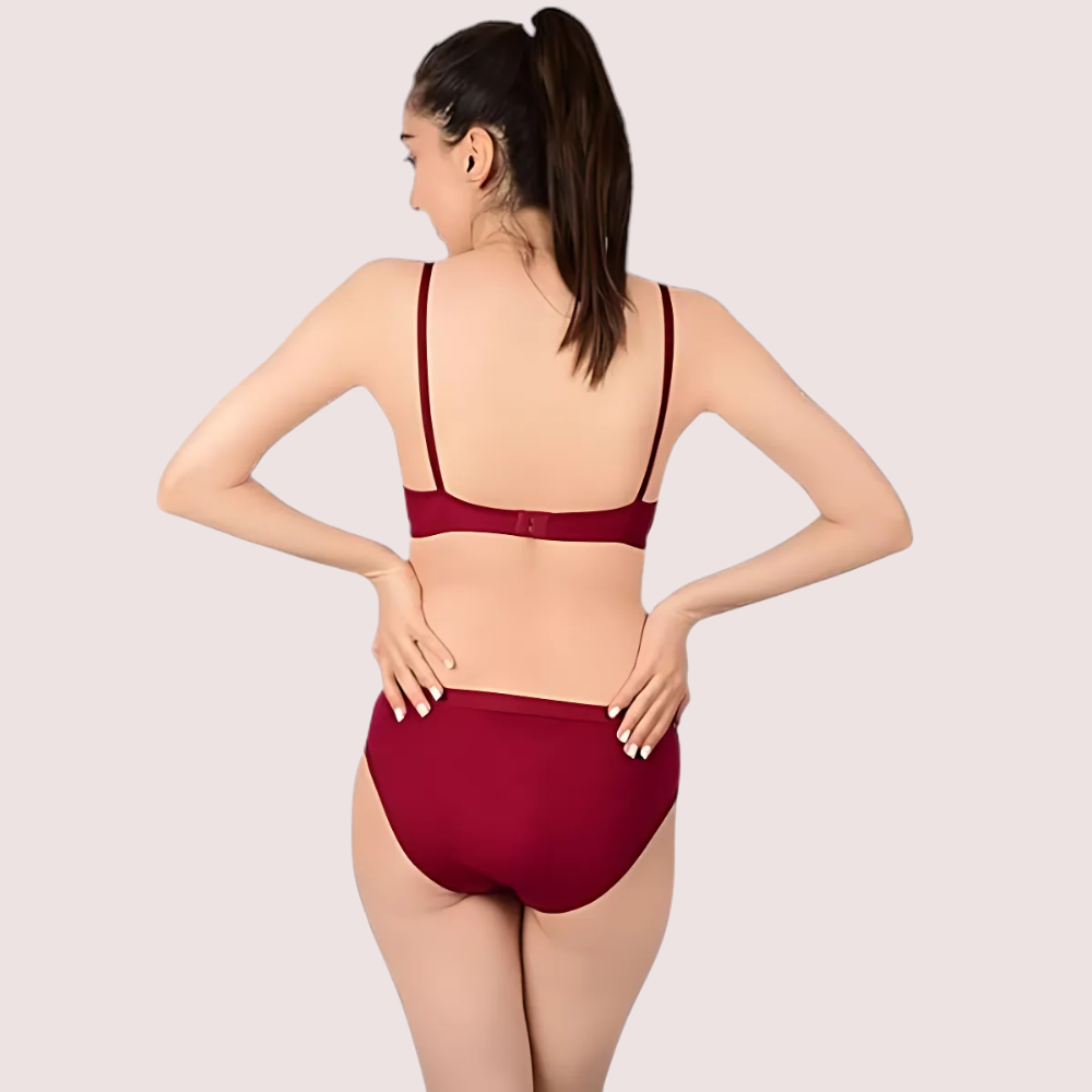 Comfortable Cotton Bra &amp; Panty Set for Women (2 pack)