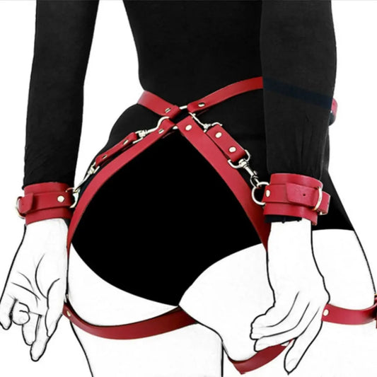 Leather Anti-handcuffs Binding Props Suit Luxuriesbliss