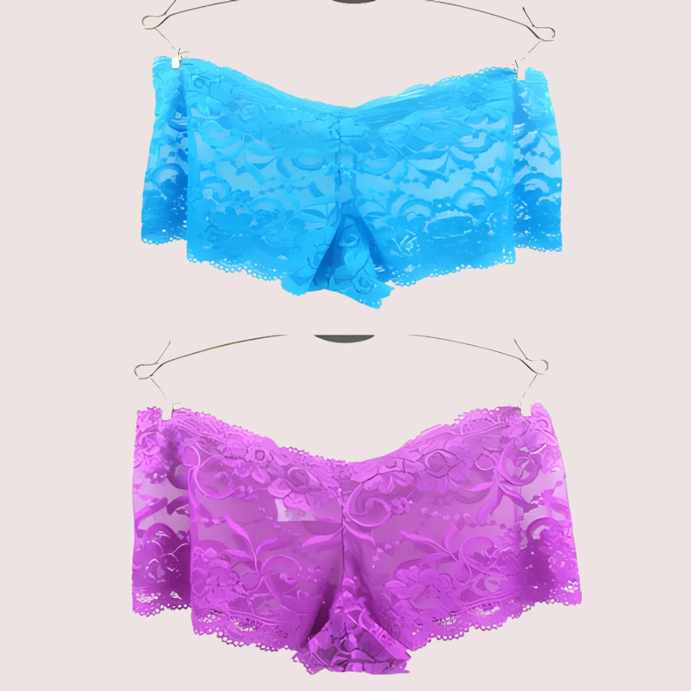 Buy Smart &amp; Sexy Pack Of 2 Mixed Lace Boyshorts