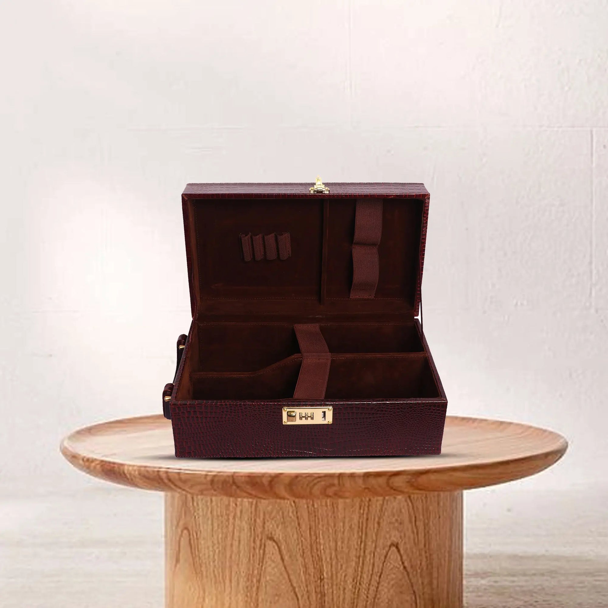 Premium Leather Wine Gift Box Case Luxuriesbliss