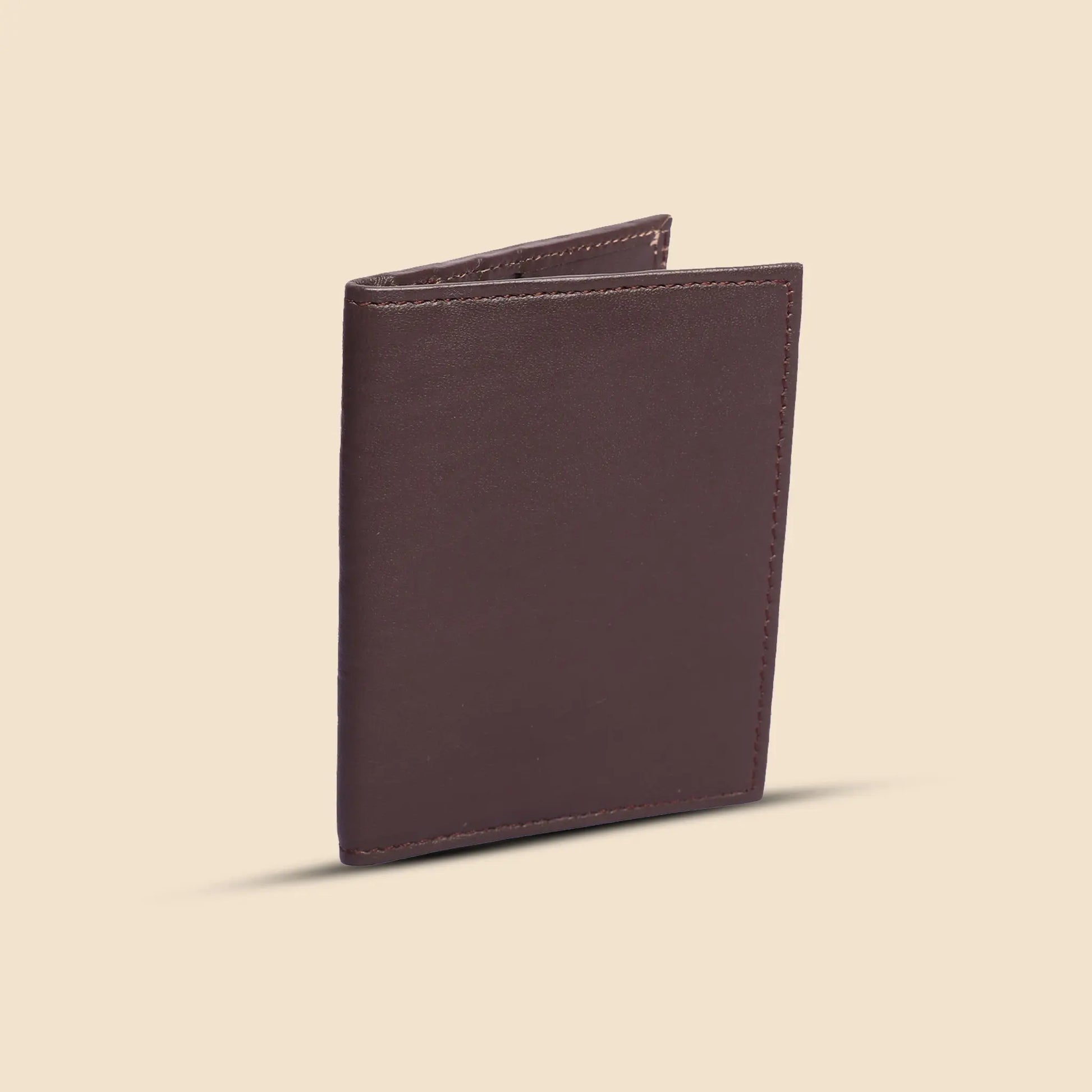 Brown Vertical Genuine Leather Wallet for Cards & Visiting Cards Luxuriesbliss
