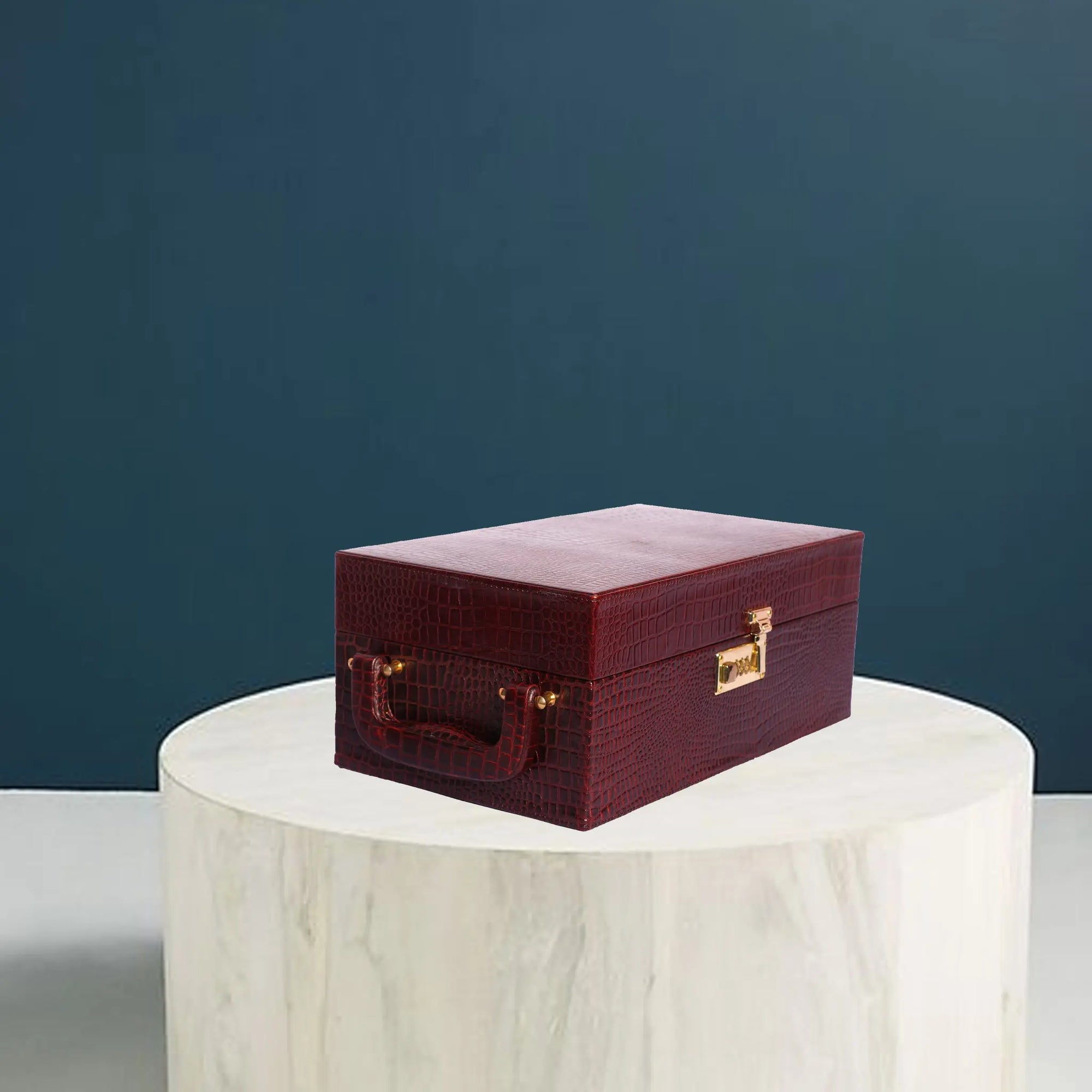 Premium Leather Wine Gift Box Case Luxuriesbliss