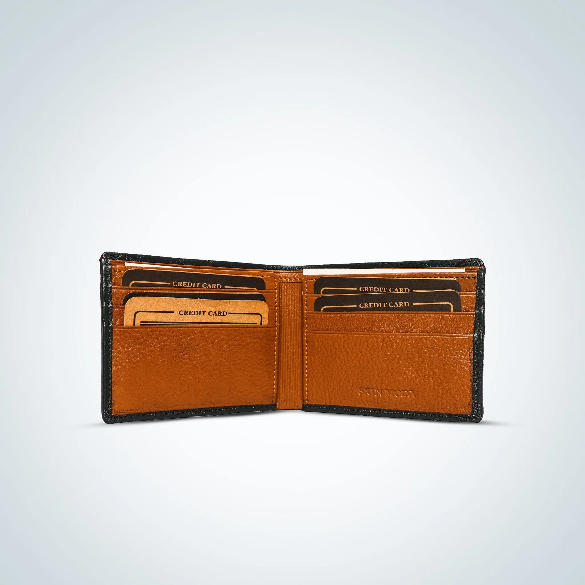 Men&#39;s Genuine Leather Wallet | Men&#39;s Bifold Leather Wallet with 8 Card Slots Luxuriesbliss