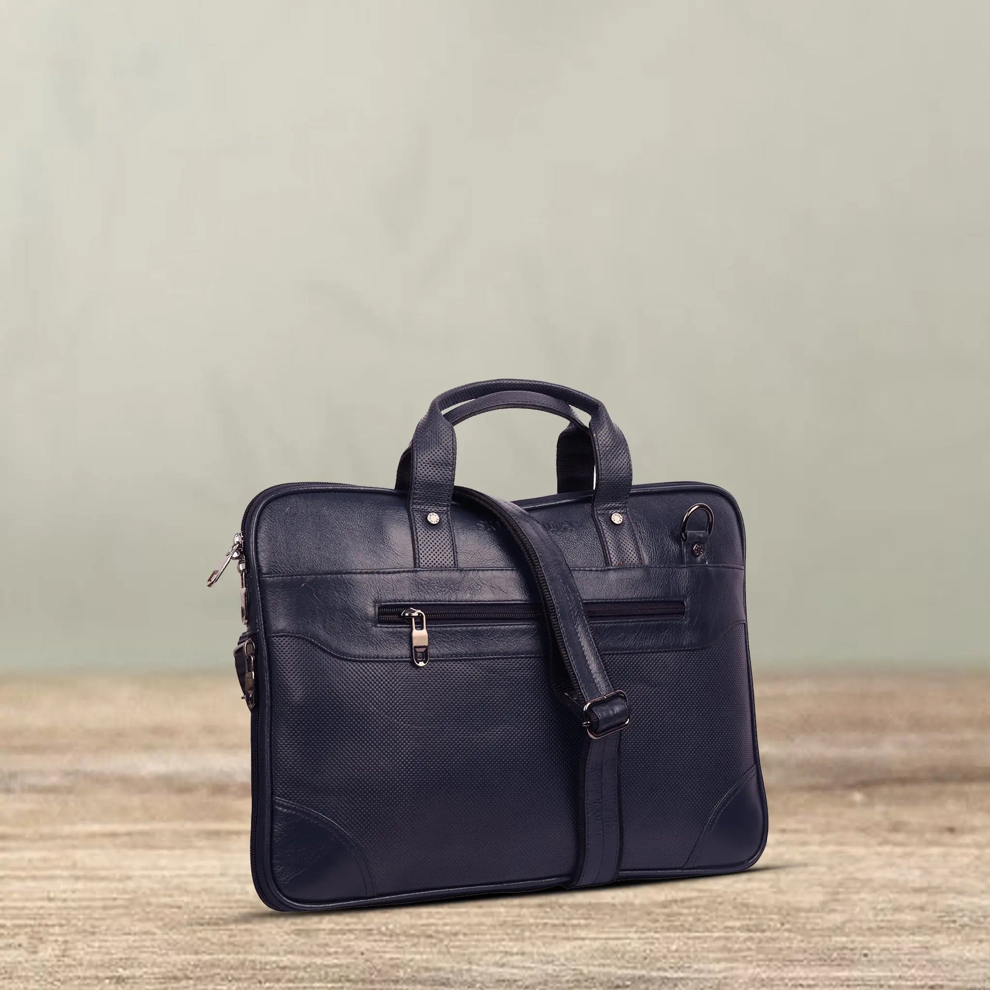 Luxuries Bliss Genuine Leather Messenger Laptop Bag – 14&quot; to 16&quot; – Unisex, Office &amp; Travel Luxuriesbliss