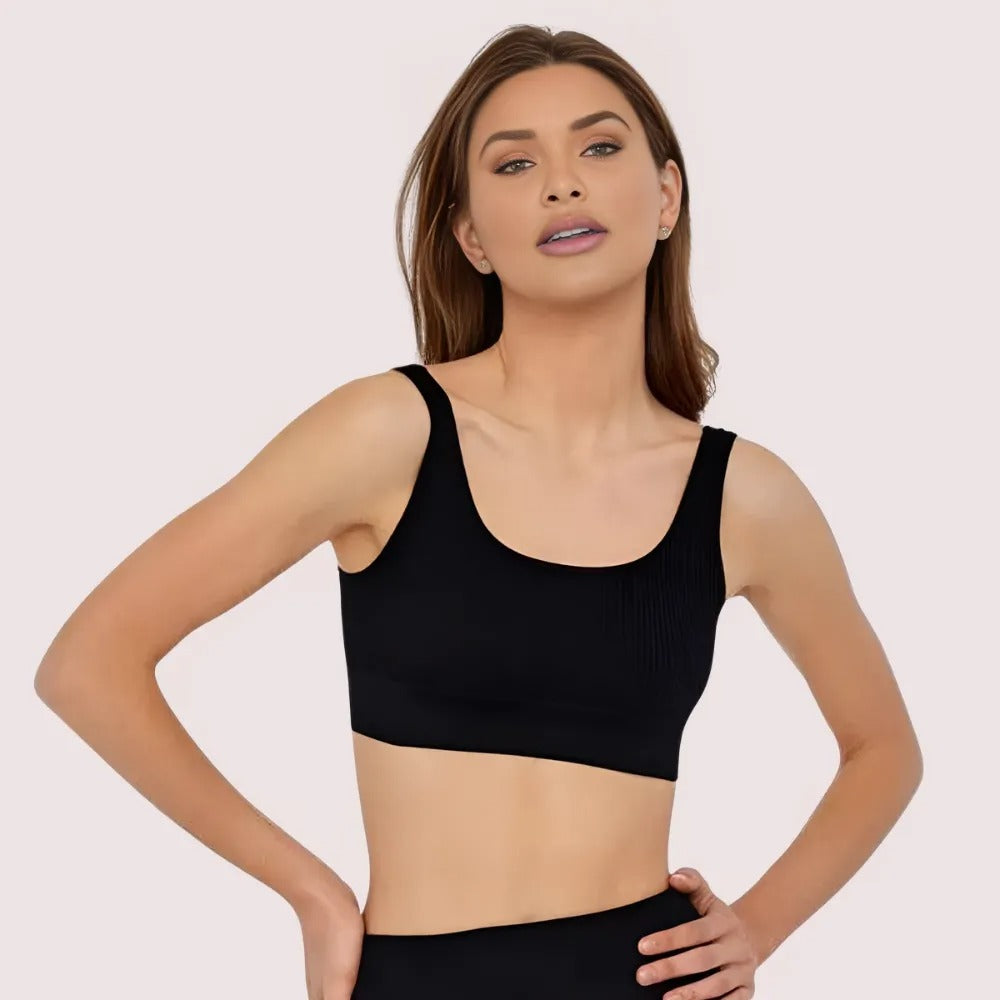 "Black"High Impact Seamless Perfect Fit Sports Bra