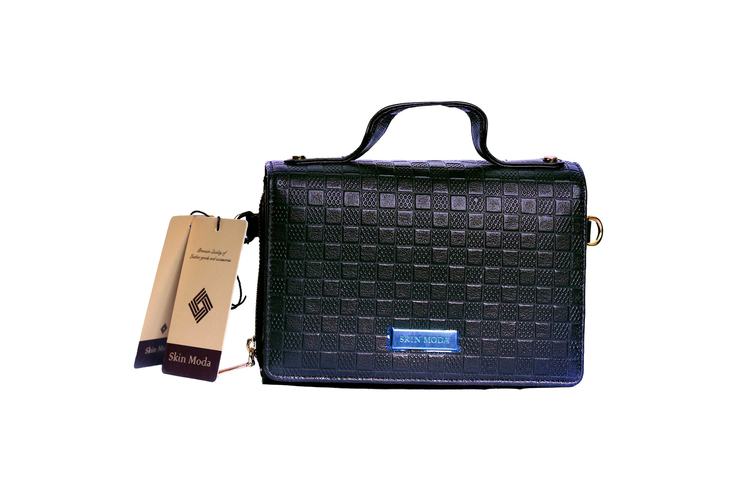 Stand out with this Super Embossed Bricks Print Leather Bag Handbag for Women Luxuriesbliss