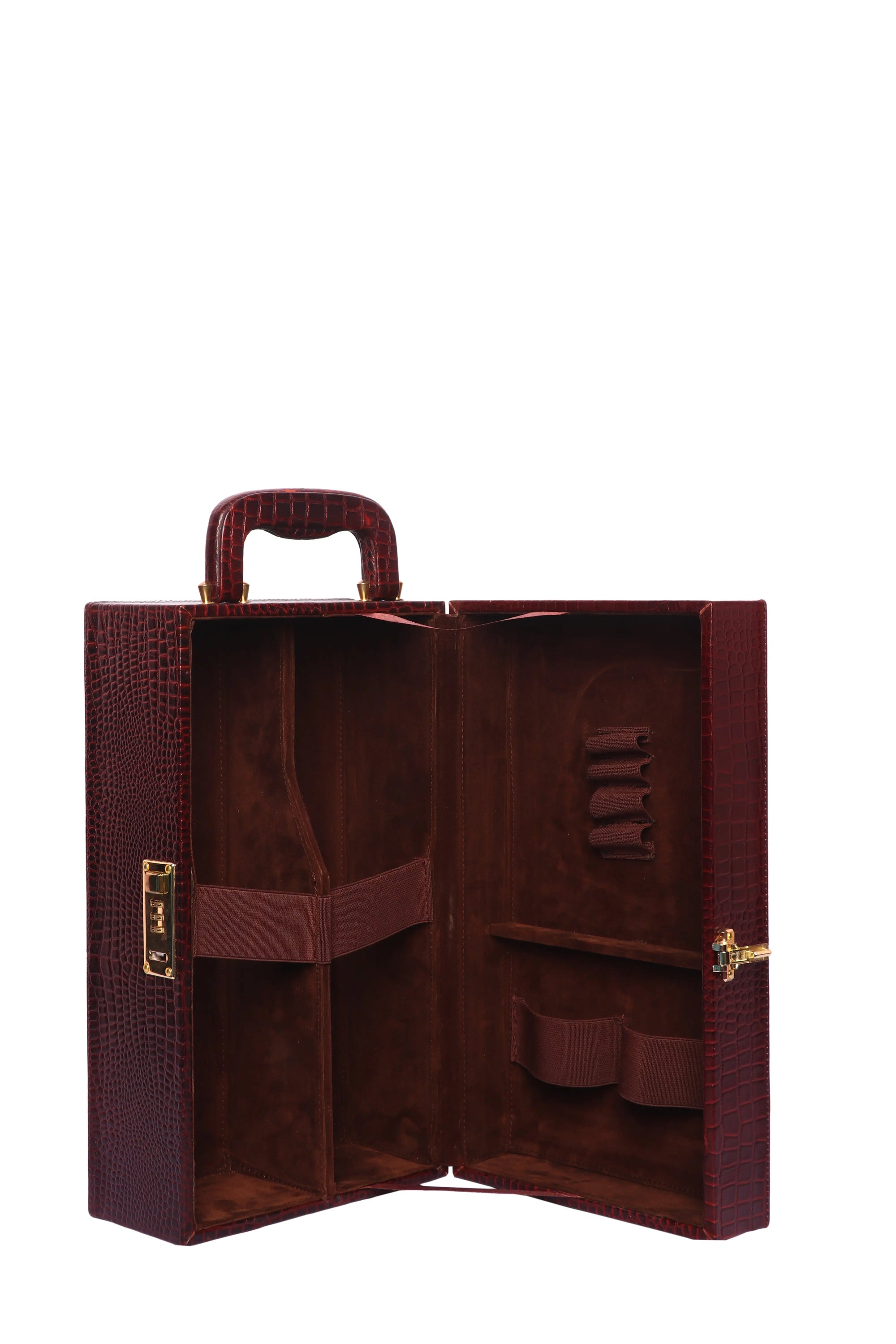 Premium Leather Wine Gift Box Case Luxuriesbliss