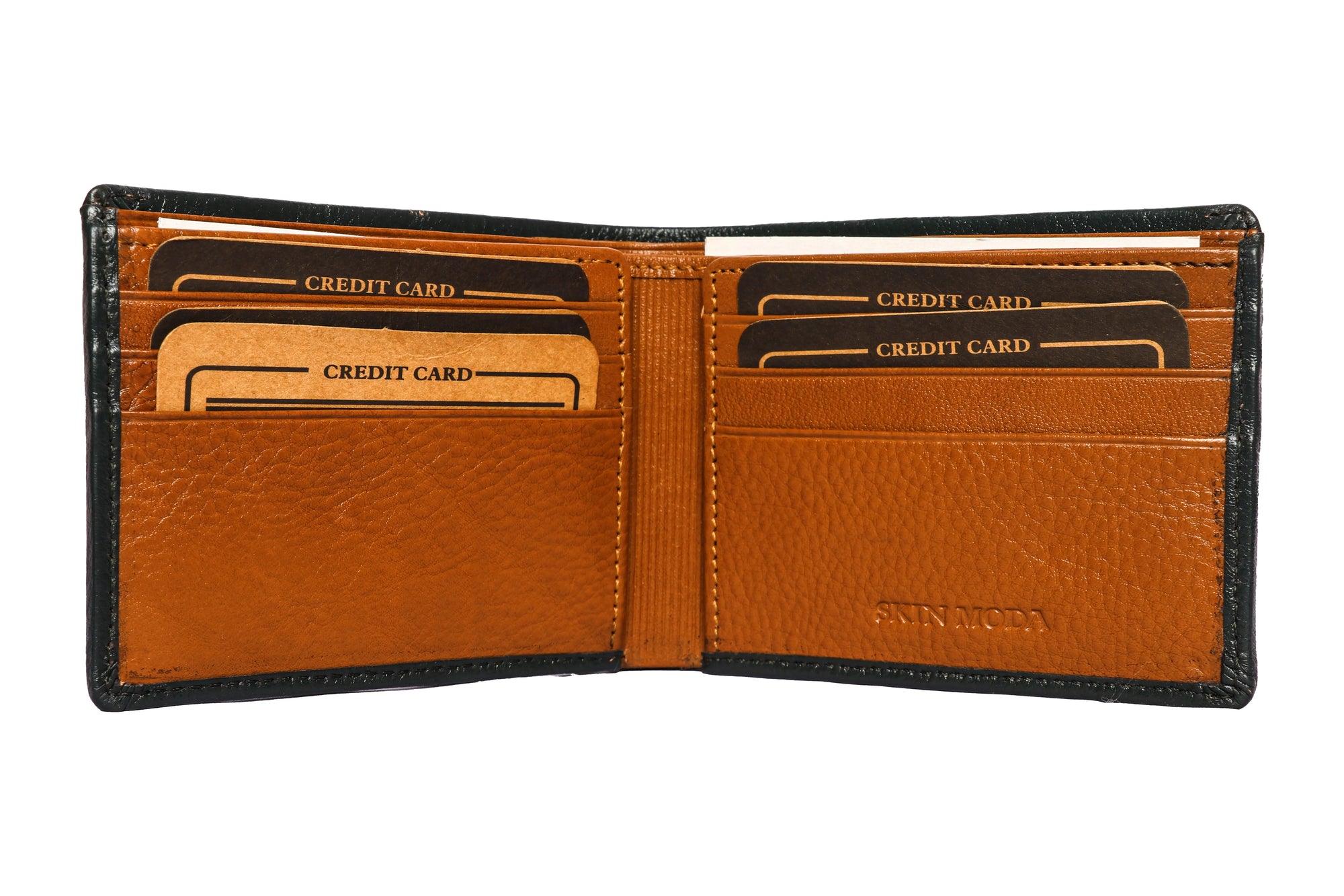 Men&#39;s Genuine Leather Wallet | Men&#39;s Bifold Leather Wallet with 8 Card Slots Luxuriesbliss