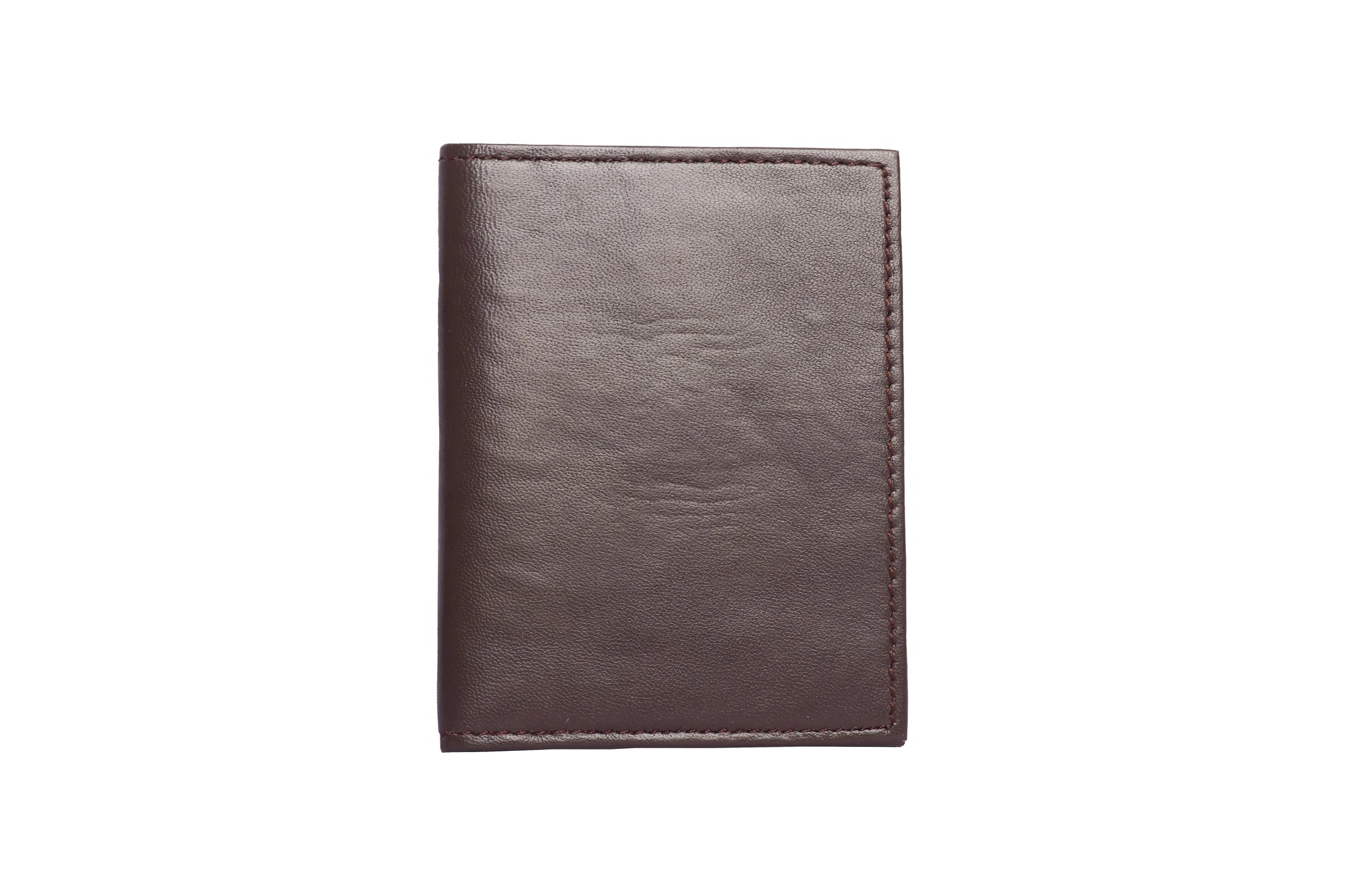 Brown Vertical Genuine Leather Wallet for Cards &amp; Visiting Cards Luxuriesbliss