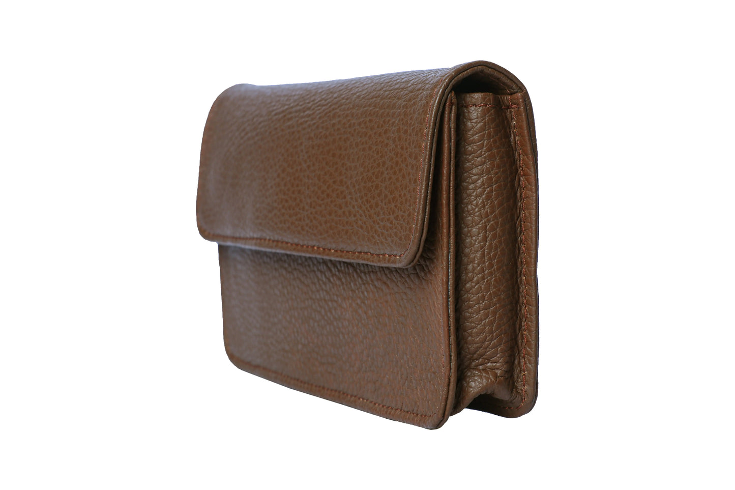 Men’s Brown Genuine Leather Waist Pouch | Travel Belt Bag Luxuriesbliss