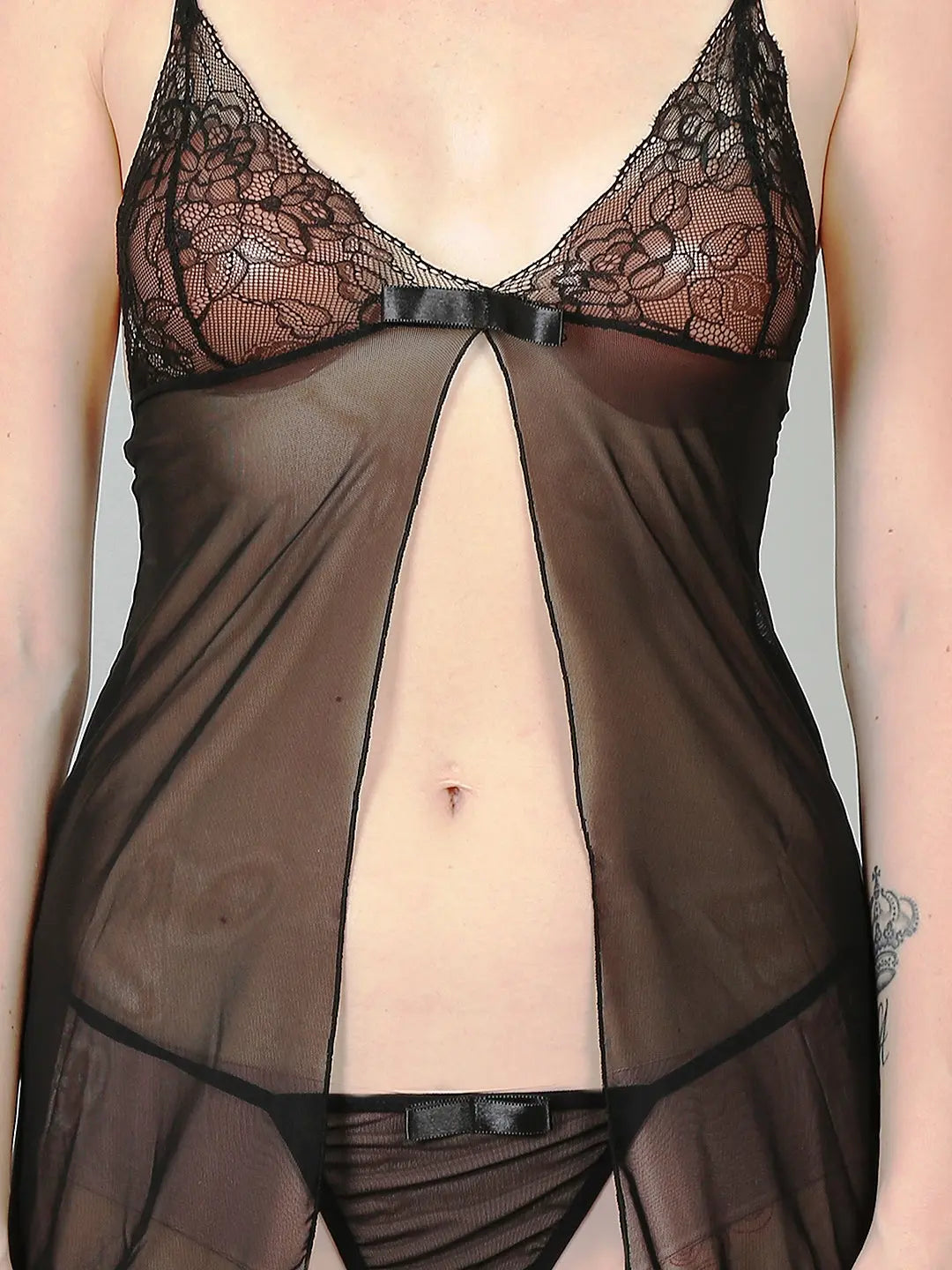 Lace Babydoll Lingerie with Panty - luxuriesbliss