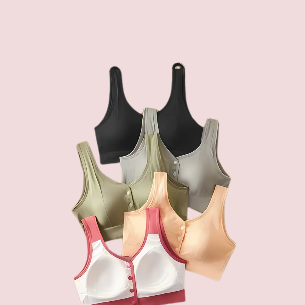 Push &amp; Go – Front Open Sports Bra