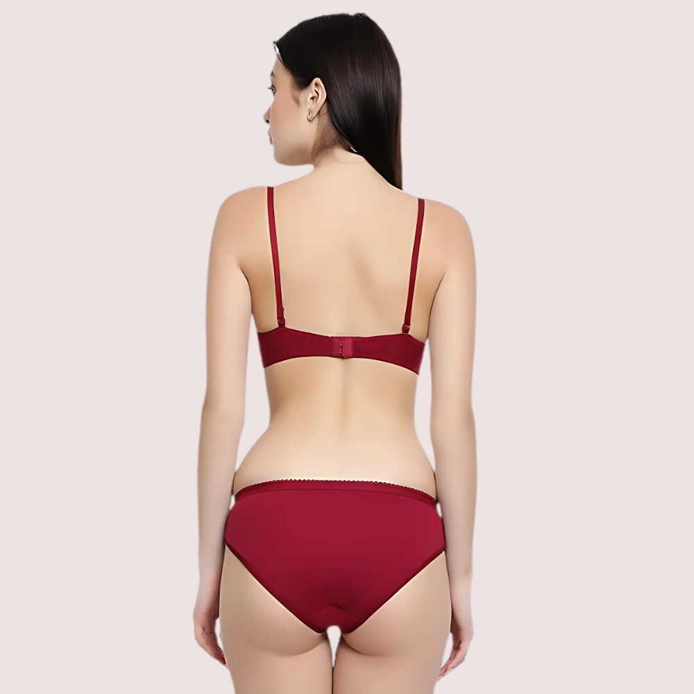 Lightly Padded Bra &amp; Soft Cotton Panty Set (2 pack)